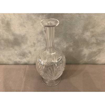 Carafe en cristal de Saint Louis modèle Chantilly d'époque 19 ème