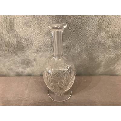 Carafe en cristal de Saint Louis Modèle Chantilly d'époque 19 ème