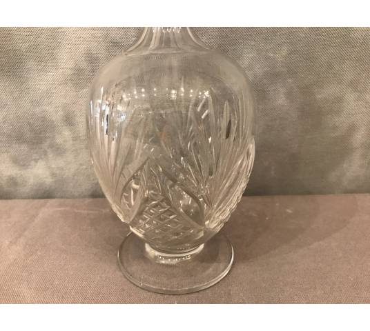 Carafe en cristal de Saint Louis Modèle Chantilly d'époque 19 ème