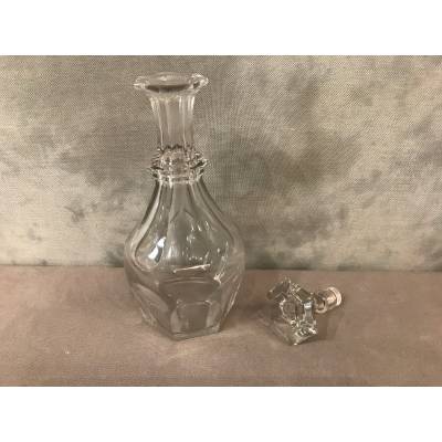 Carafe en cristal de Baccarat modèle Harcourt vers 1900