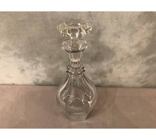 Carafe en cristal de Baccarat modèle Harcourt vers 1900