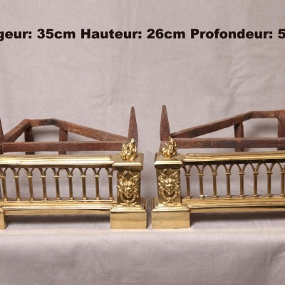 Great old bronze channels of the era Louis XVI 18 th