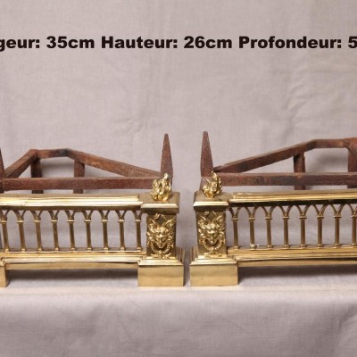 Great old bronze channels of the era Louis XVI 18 th