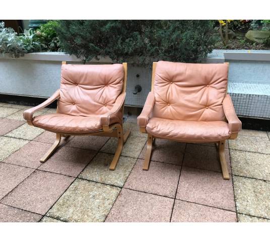 Trois fauteuils Scandinaves modèle Westnova Siesta de Westlanske année 1970