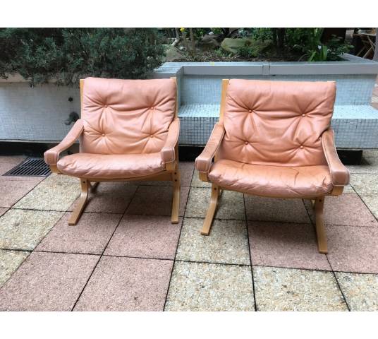 Trois fauteuils Scandinaves modèle Westnova Siesta de Westlanske année 1970