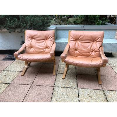 Trois fauteuils Scandinaves modèle Westnova Siesta de Westlanske année 1970