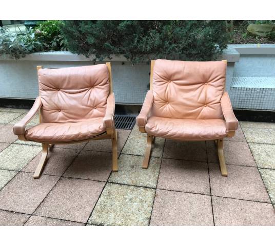 Trois fauteuils Scandinaves modèle Westnova Siesta de Westlanske année 1970