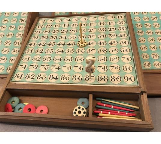 jeu du loto aux dauphins ancien d'époque 18 ème