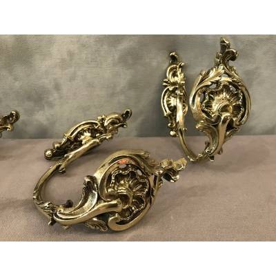 4 Swings in bronze epoch 19 th of the Louis XV style