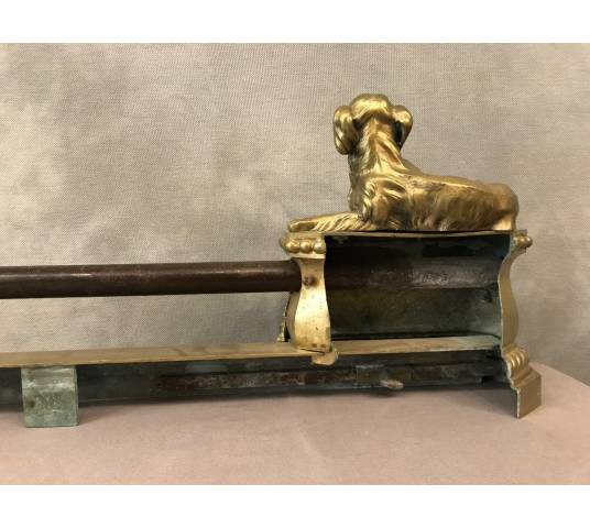 Beautiful fireplace bar, period bronze fireplace 19 th