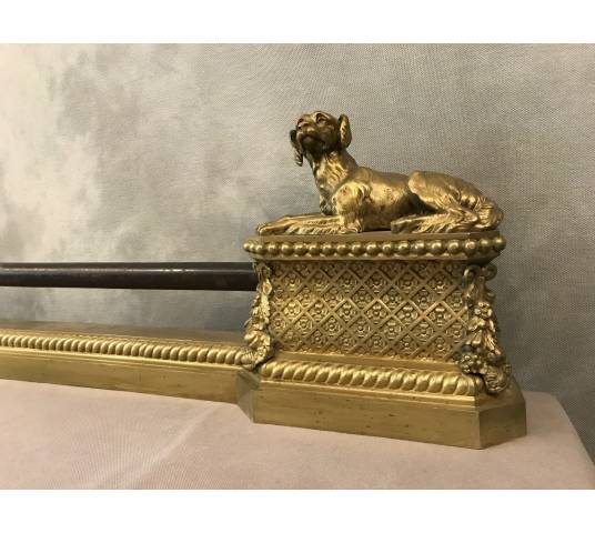 Beautiful fireplace bar, period bronze fireplace 19 th