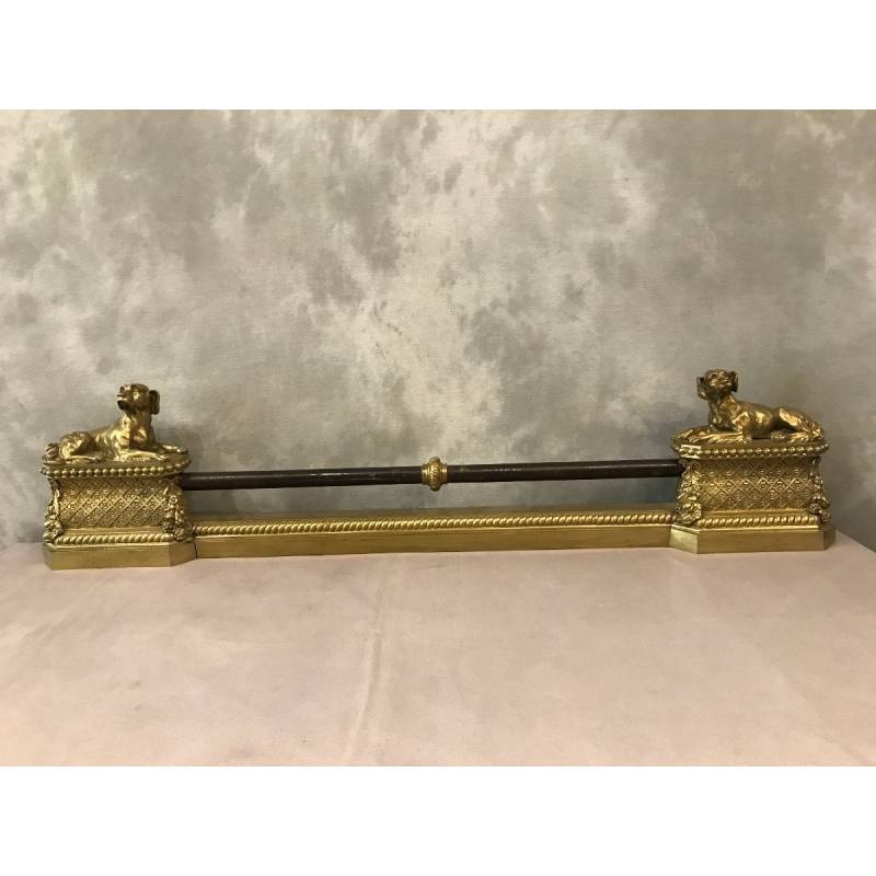 Beautiful fireplace bar, period bronze fireplace 19 th