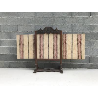 Screen, firewood fire of oak wood carved from time end 18 th