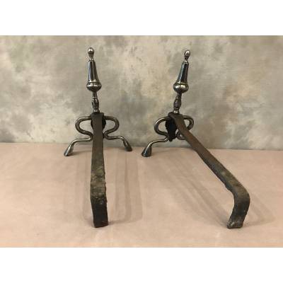 Pair of Louis XIV-era iron tracks