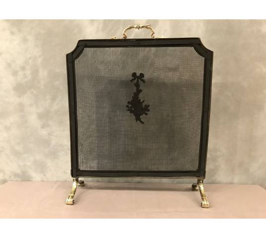 Era bronze chimney screen 19 th of Louis XVI style