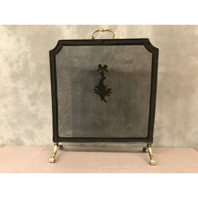 Era bronze chimney screen 19 th of Louis XVI style