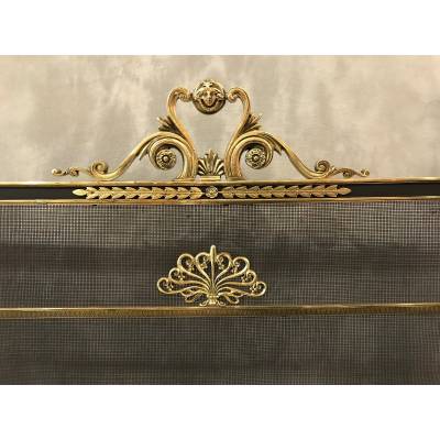 Beautiful antique fireplace screen in epoch 19 th