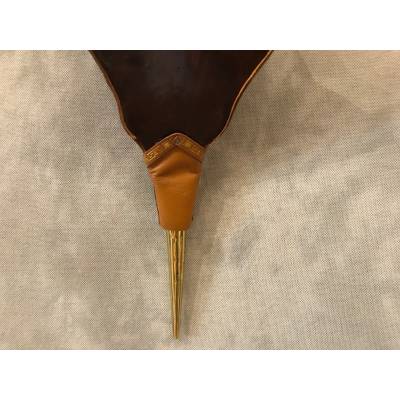Beau small bellows of antique fireplace in lacquer varnish 19 th