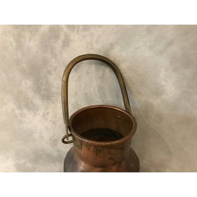 Copper Seat, ancient milk pot XX th century