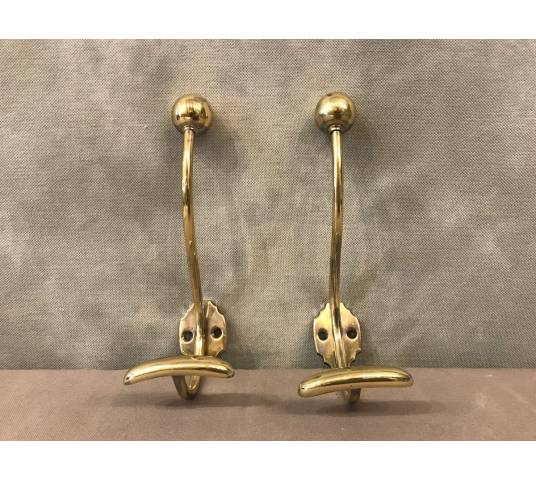 Pair of paters, gate made of vintage brass cakes 19 th