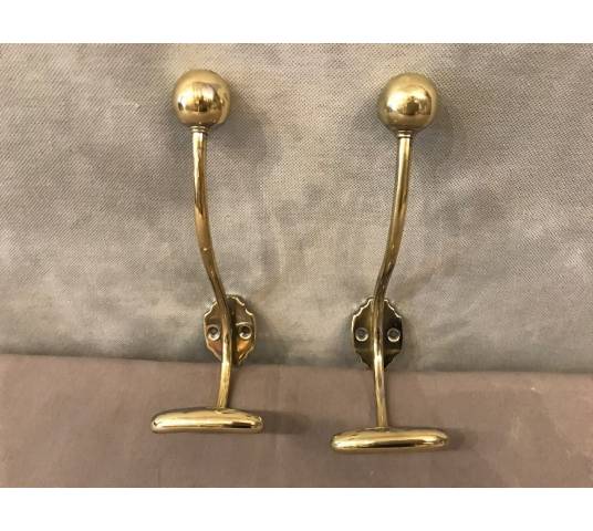 Pair of paters, gate made of vintage brass cakes 19 th