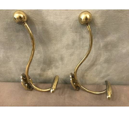 Pair of paters, gate made of vintage brass cakes 19 th