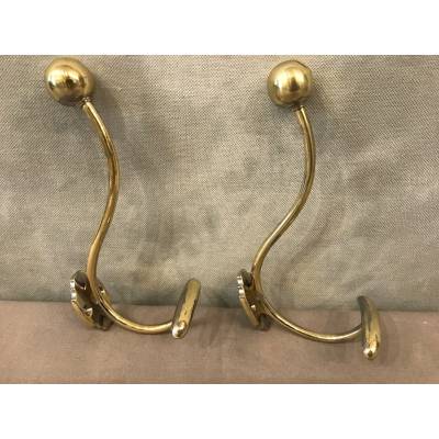 Pair of paters, gate made of vintage brass cakes 19 th