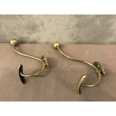 Pair of paters, gate made of vintage brass cakes 19 th