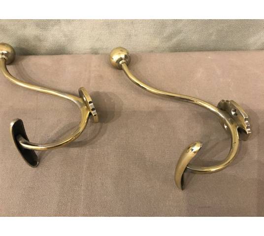 Pair of paters, gate made of vintage brass cakes 19 th