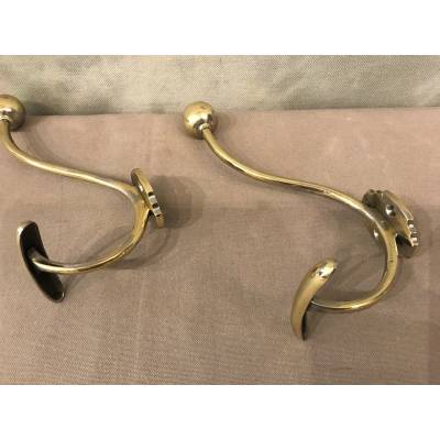 Pair of paters, gate made of vintage brass cakes 19 th