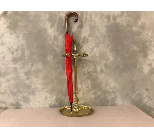 Ravant door umbrellas, chimney servant alone in vintage brass 19 th