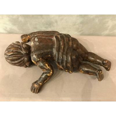 Beautiful decorative object love in carved wood representative of epoch 18 th
