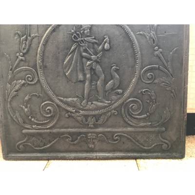 Large cast-iron pipe plate (83 cm x 83 cm) Period 18 th