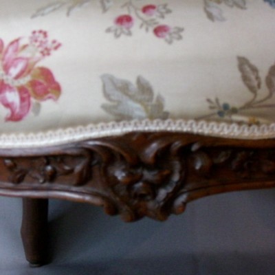 Pair of Louis XV armchairs 19 th in beech