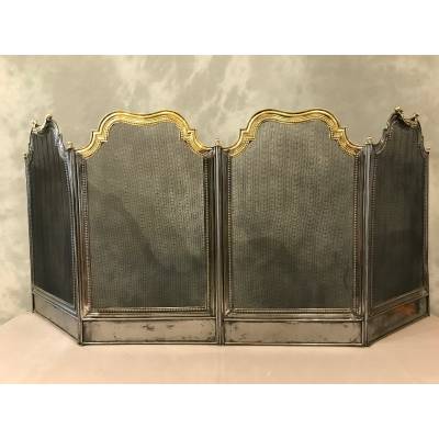 Pare fire of antique iron fireplace 19 th of the Louis XVI style