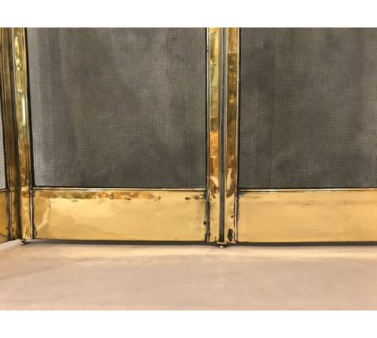 Pare antique brass fireplace 19 Charles X