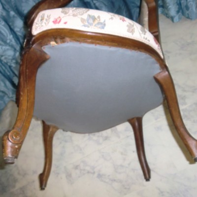 Pair of Louis XV armchairs 19 th in beech