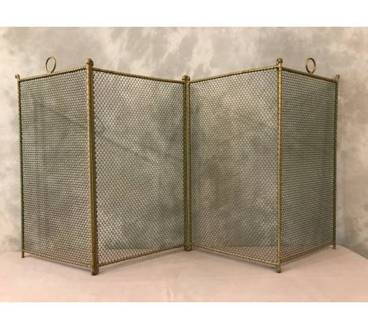 Pare fire of a vintage iron fireplace 19 th