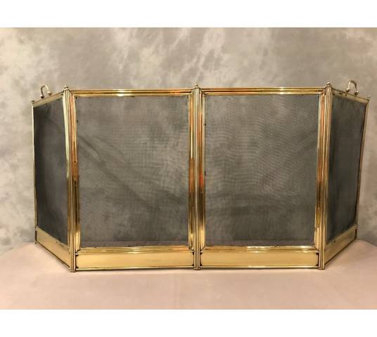 Pare antique brass fireplace 19 th Charles X