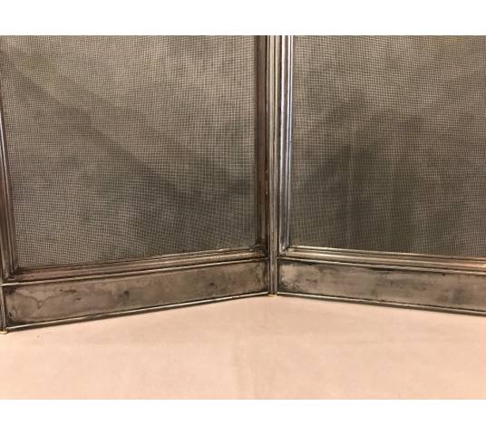 Pare fireplace old in polished iron 19 th Charles X