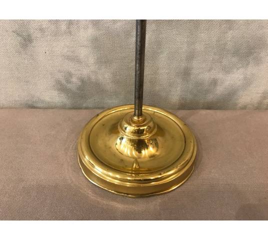 Old brass and vintage iron lamp 19 th