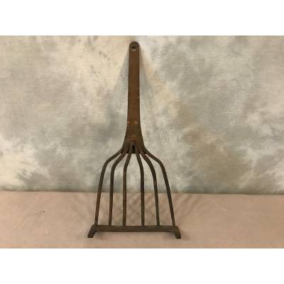 Ancient Iron Drilled Meat Grill 19 th