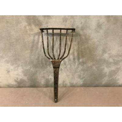 Ancient Iron Drilled Meat Grill 19 th