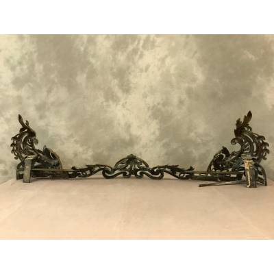 Home bar, period bronze fireplace 19 th