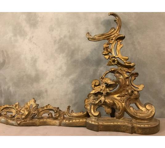 Home bar, Louis XV style bronze fireplace bar 19 th