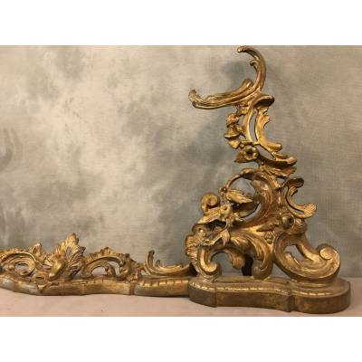 Home bar, Louis XV style bronze fireplace bar 19 th