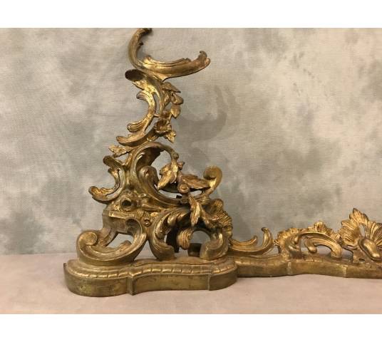 Home bar, Louis XV style bronze fireplace bar 19 th