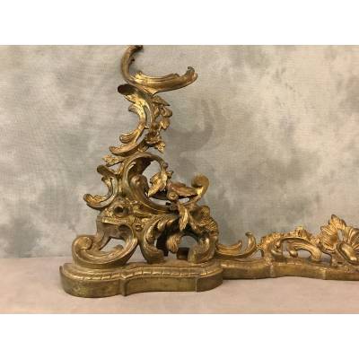 Home bar, Louis XV style bronze fireplace bar 19 th