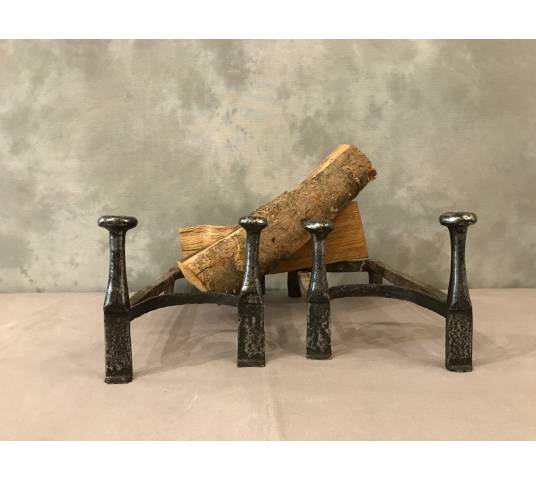 Pair of ancient wrought iron kennels 18 th