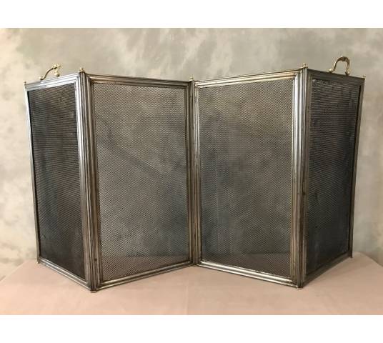 Pare fire of a vintage iron fireplace 19 th